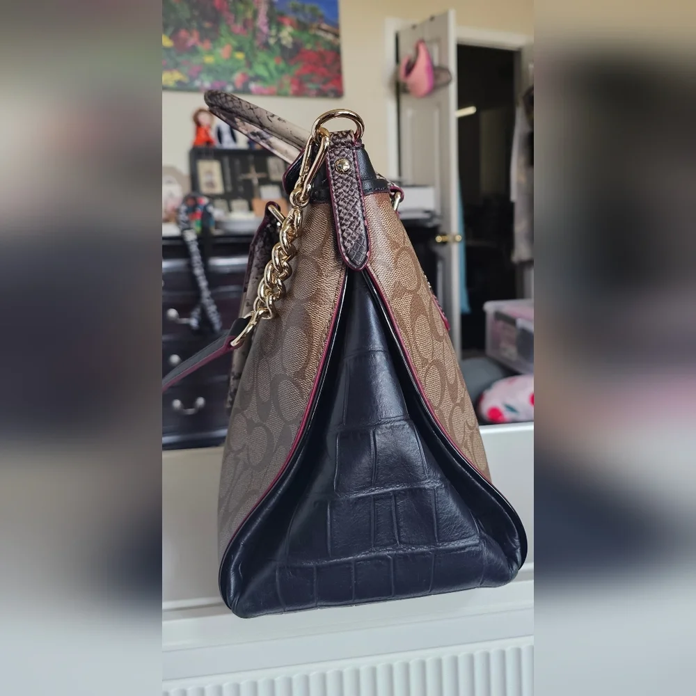 Coach Morgan Signature Satchel Bag